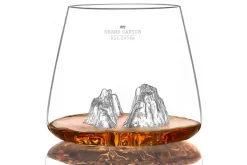 Set de 2 verres à spiritueux Alaskan Maker Topographic Grand Canyon & Matterhorn en verre cristallin