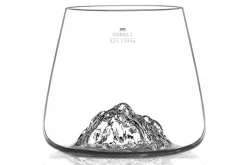 Set de 2 verres à spiritueux Alaskan Maker Topographic Mont Fuji & Denali en verre cristallin