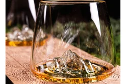 Set de 2 verres à spiritueux Alaskan Maker Topographic Tre Cime & Mont Rosa en verre cristallin