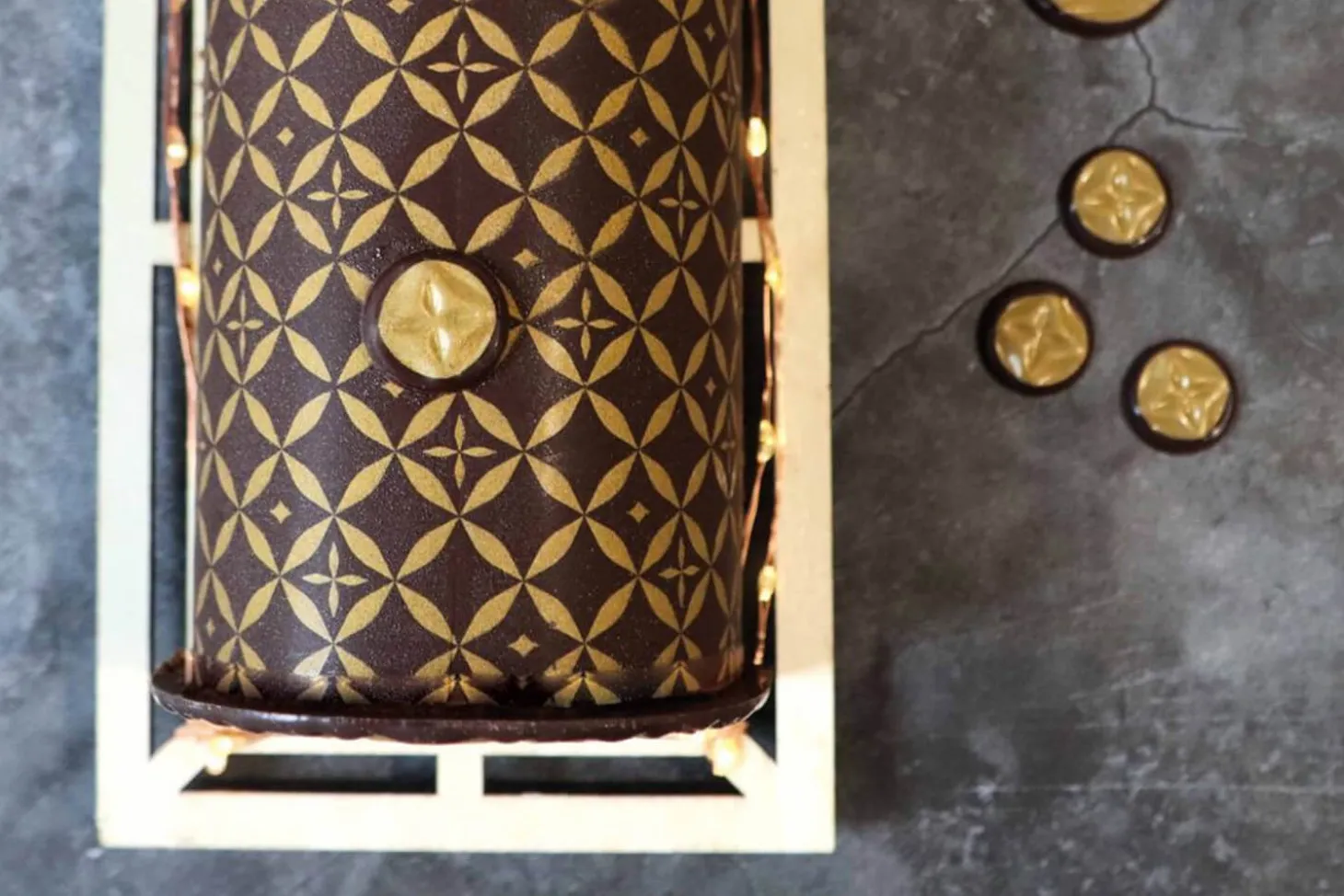 Set 2 feuilles transfert Scrapcooking Couture pour chocolat et bûche