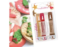 Set 4 icings stylos Scrapcooking - Or, choco, blanc, rouge 4X20g