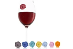 Set 8 marque-verres Vacu Vin Cépages