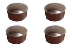 Set 4 moules à soufflés individuels Gobel anti-adhérent - Diamètre 8cm