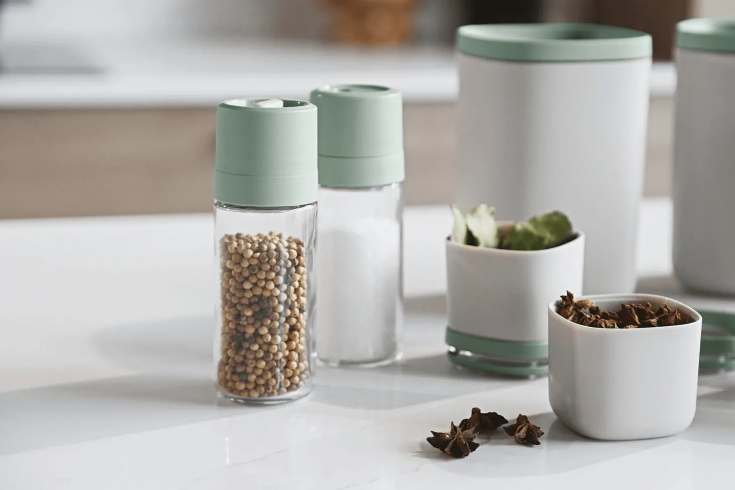Set moulin à poivre et salière Berghoff Leo Balance en verre et polypropylène
