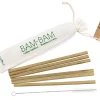 Set 6 pailles en bambou Cookut Bam-Bam + brosse de nettoyage et sac de rangement