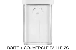 Set 6 pièces Zwilling Fresh & Save Cube taille S 4 boîtes + 1 insert + 1 marqueur