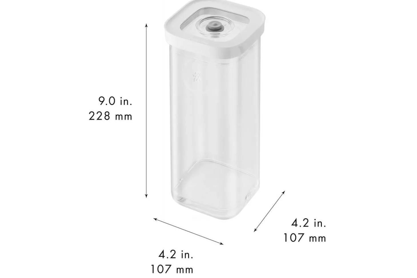 Set 6 pièces Zwilling Fresh & Save Cube taille S 4 boîtes + 1 insert + 1 marqueur