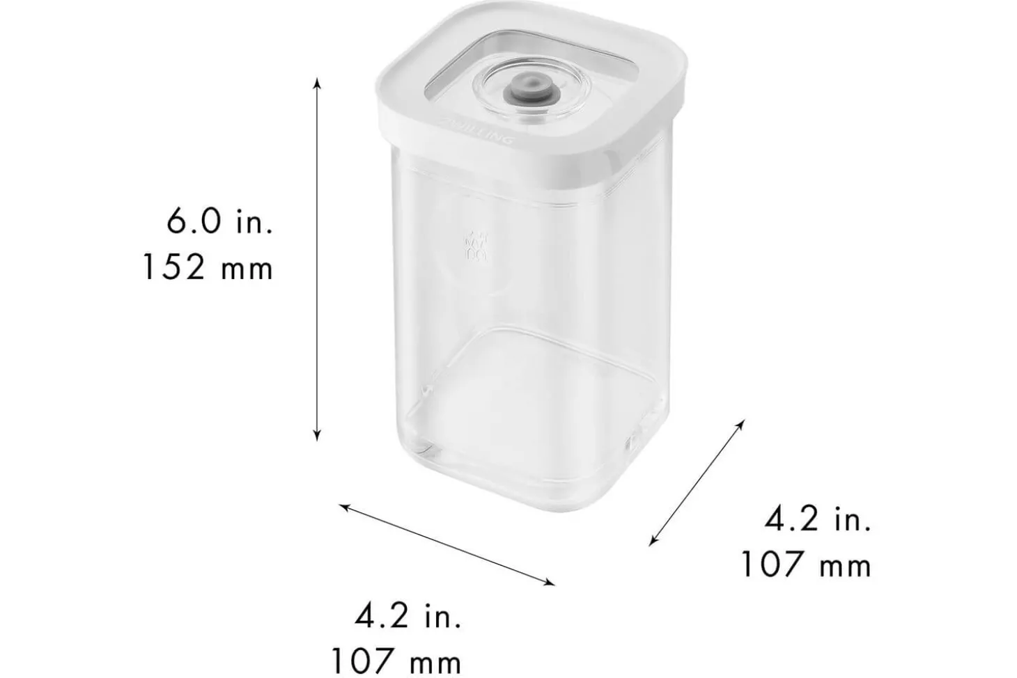 Set 6 pièces Zwilling Fresh & Save Cube taille S 4 boîtes + 1 insert + 1 marqueur
