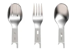 Set Picnic Plus Opinel N°08 fourchette + cuillère 2 en 1 avec étui serviette