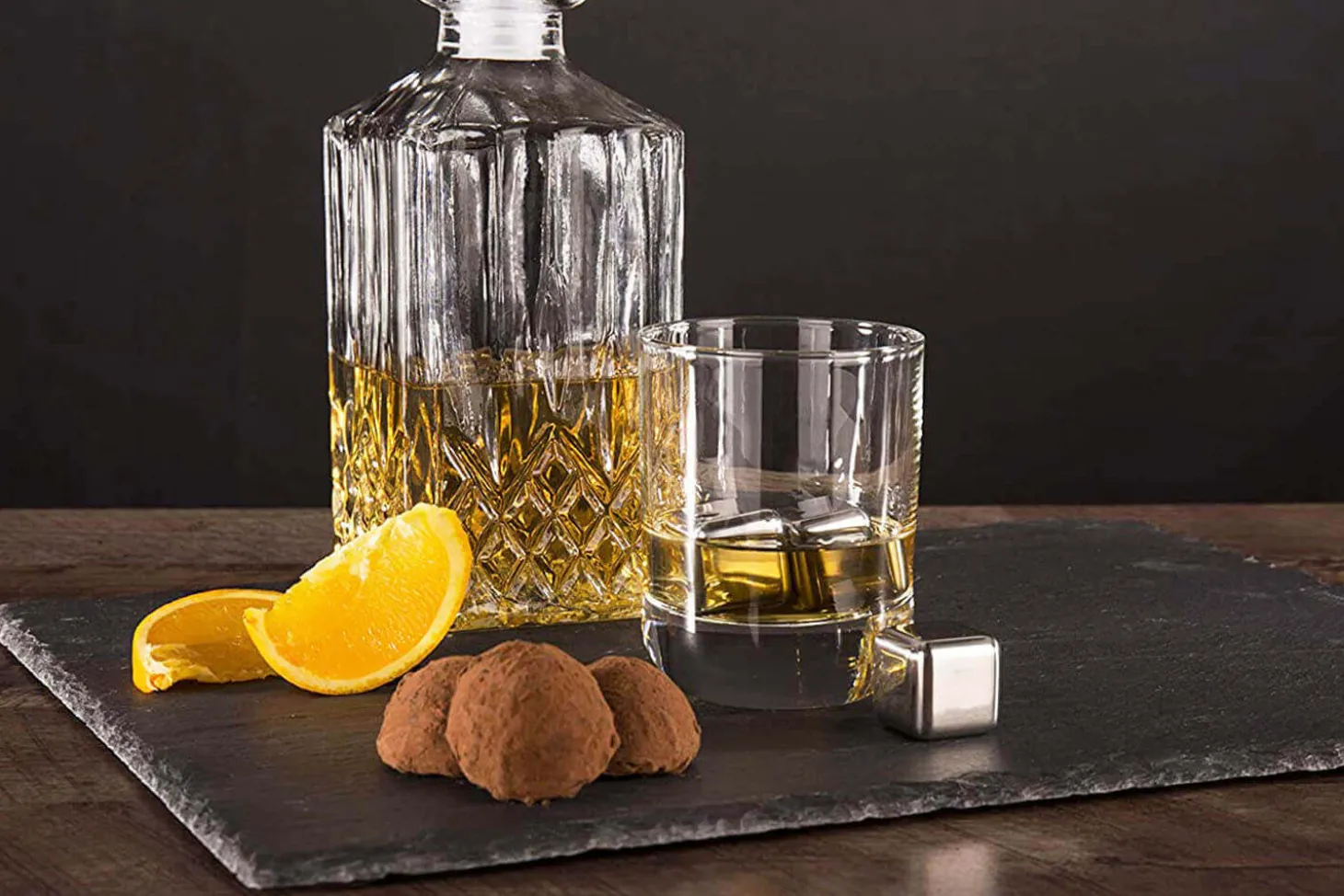 Set 4 pierres à whisky Vacu Vin