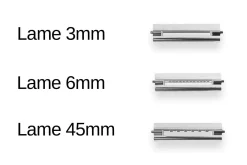 Set éplucheur à julienne Triangle 3 lames interchangeables manche en green grip
