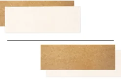 Set 5 supports à bûches/cakes Scrapcooking 10x30cm en carton kraft