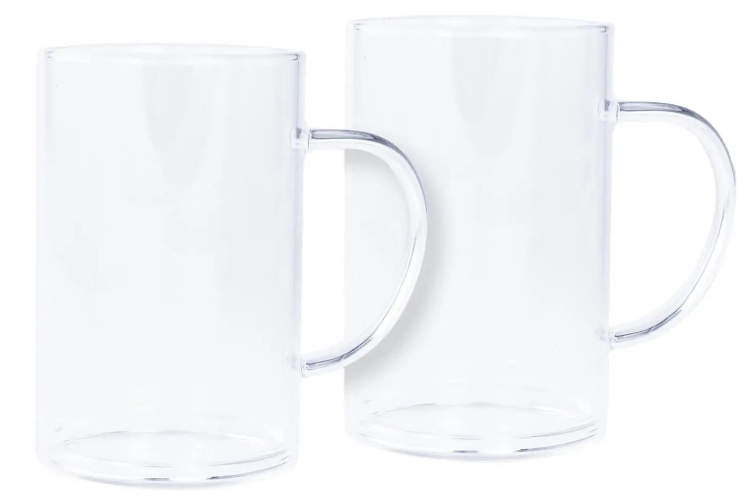 Set 2 tasses à café Cristel en verre borosilicate