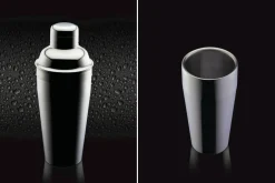 Shaker à cocktails BarCraft à double paroi en acier inox 500ml