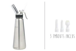 Siphon à chantilly Mastrad PRO en inox