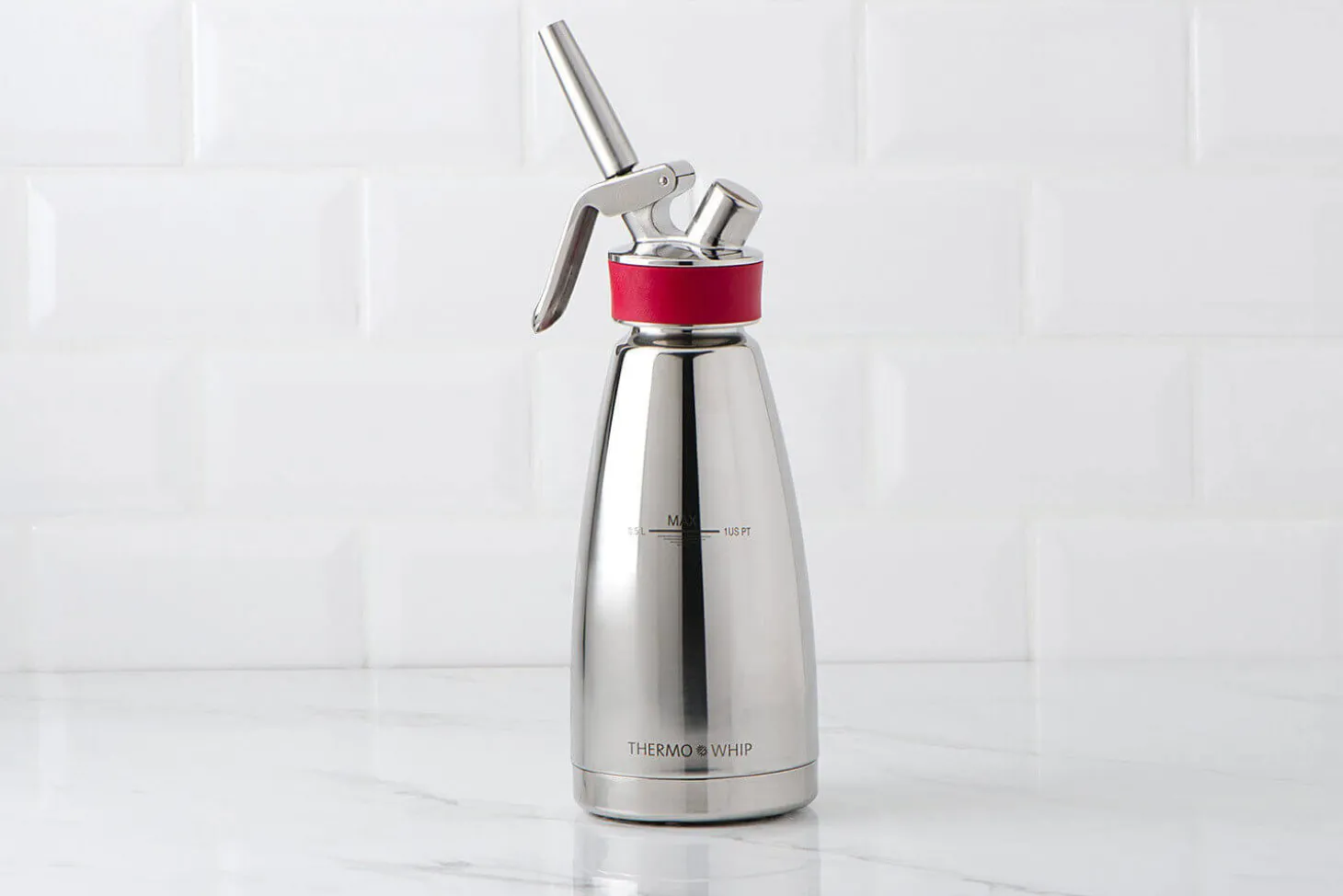 Siphon isotherme professionnel Isi Thermo Whip en inox - 0,5L