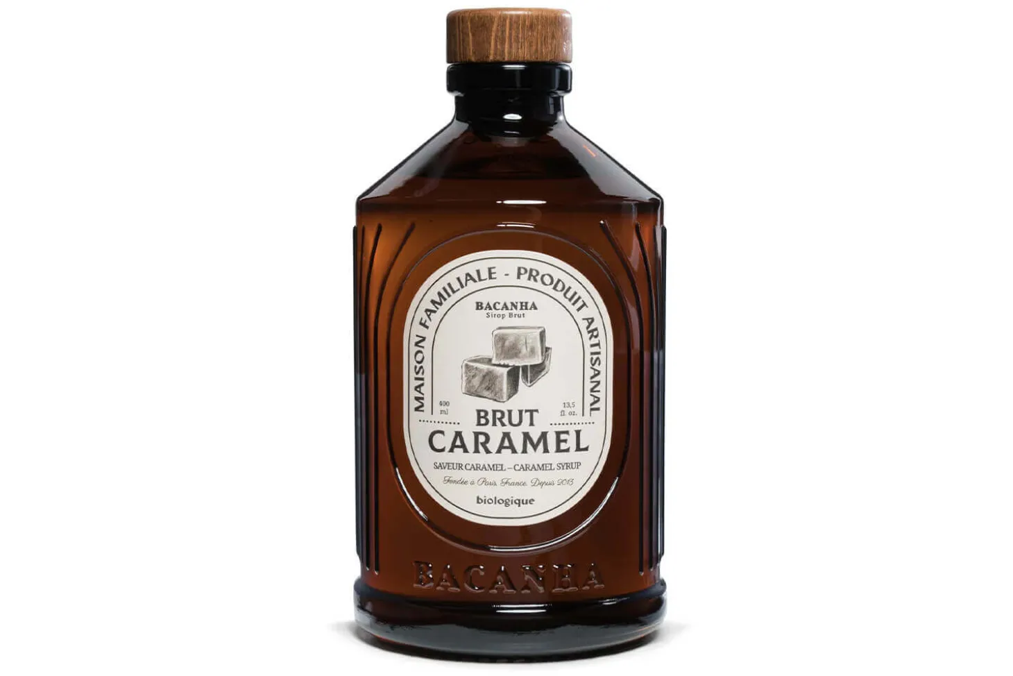 Sirop de caramel brut artisanal Bacanha certifié biologique 40cl