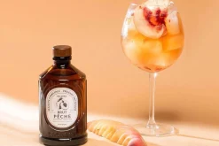 Sirop de pêche brut artisanal Bacanha certifié biologique 40cl