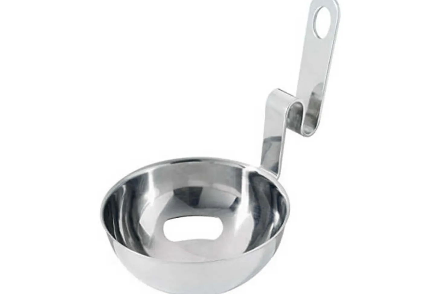 Séparateur de jaune d'œuf coudé tout inox 18/8