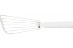 Spatule ajourée Icel 17cm inox manche blanc