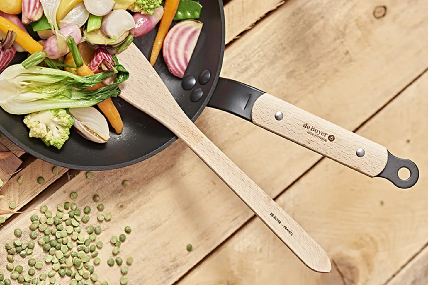 Spatule biseautée De Buyer B Bois en hêtre