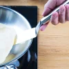 Spatule coudée large Cristel POC en acier inoxydable