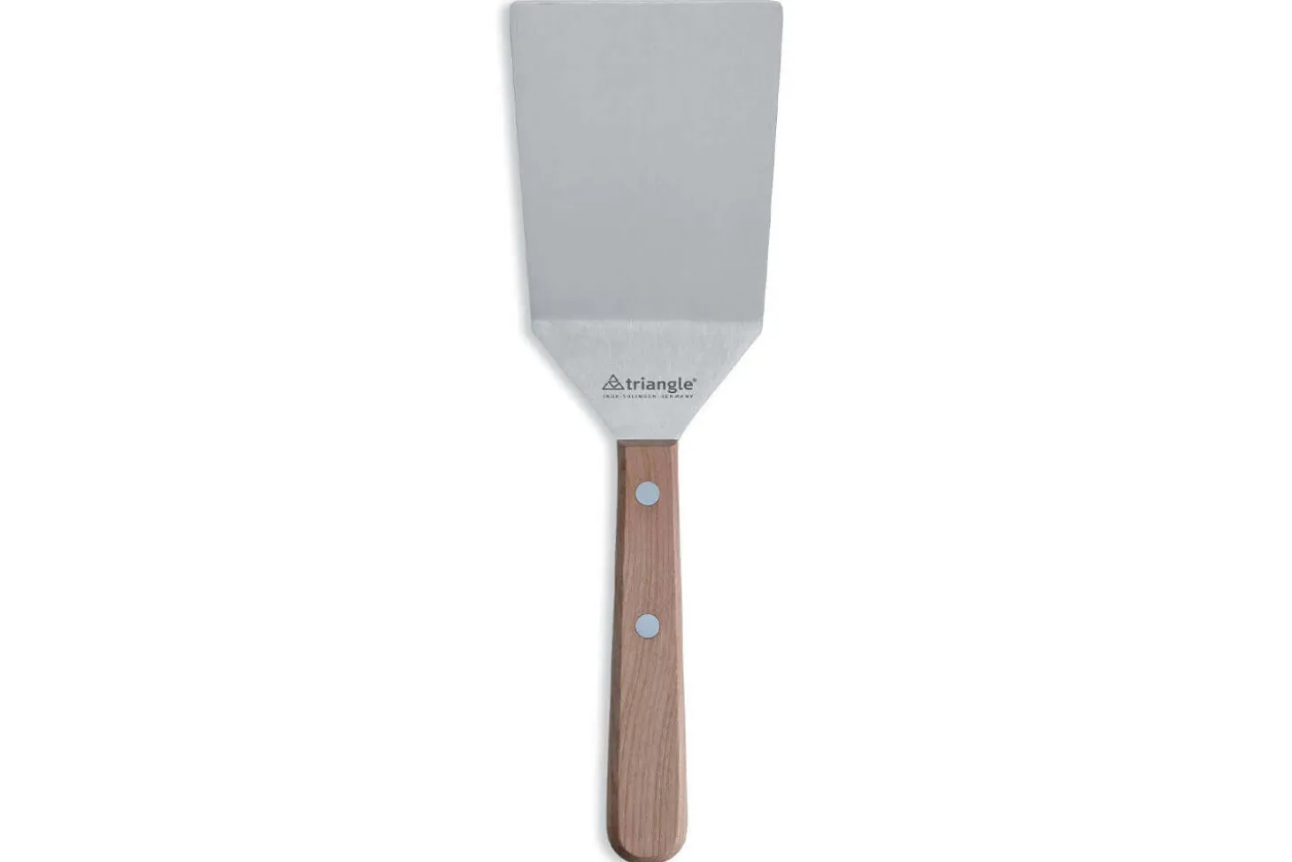 Spatule coudée large Triangle manche en bois de cerisier