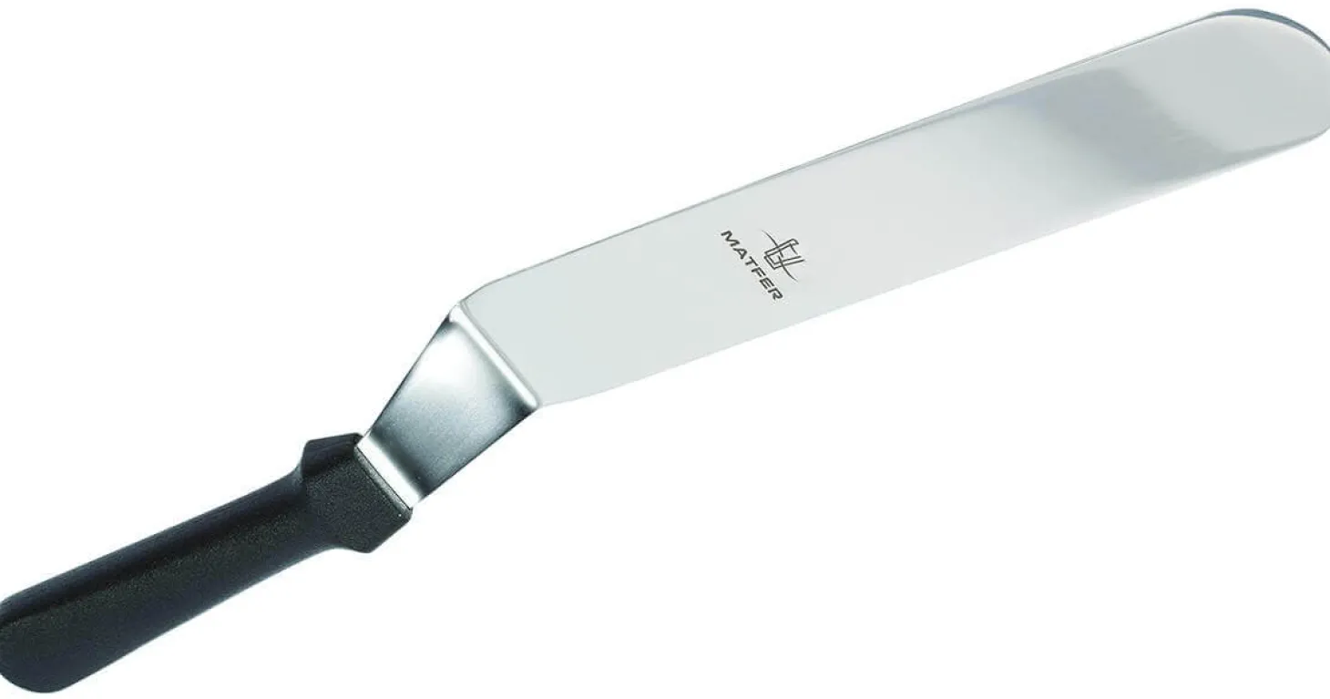 Spatule coudée professionnelle Matfer acier inox flexible 26cm