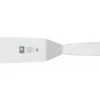 Spatule coudée professionnelle Icel lame 12cm à bout arrondi manche blanc