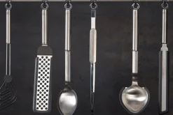 Spatule à crêpes Rösle en silicone noir et acier inoxydable