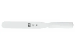 Spatule droite professionnelle Icel inox manche PP blanc