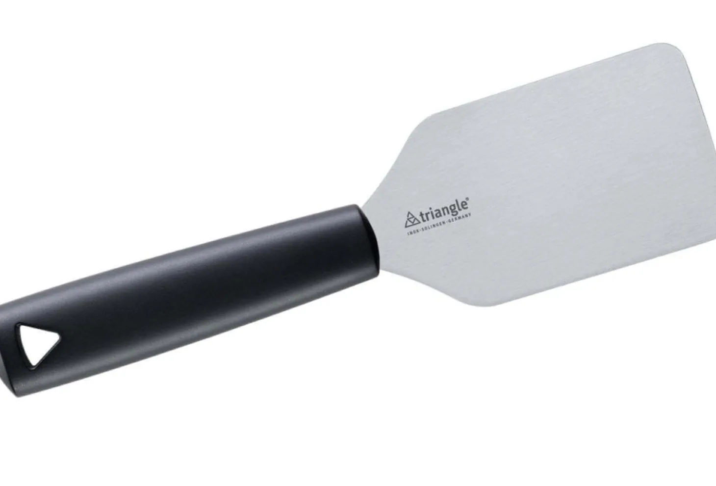 Spatule professionnelle Triangle droite et flexible manche en green grip 25 x 6,5cm