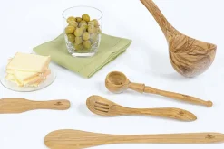 Spatule ronde Bérard faite main en olivier 30cm