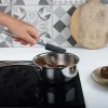 Spatule étroite Cristel POC en acier inoxydable et silicone