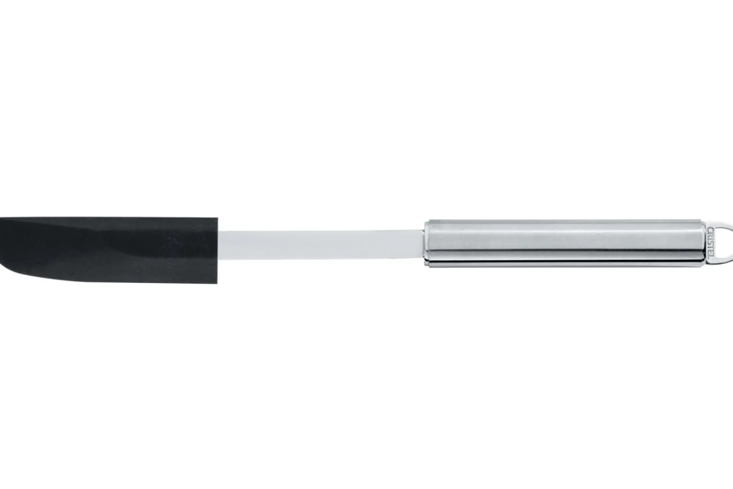 Spatule étroite Cristel POC en acier inoxydable et silicone
