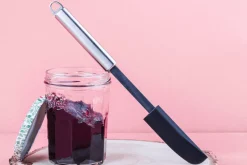 Spatule étroite Cristel POC en acier inoxydable et silicone