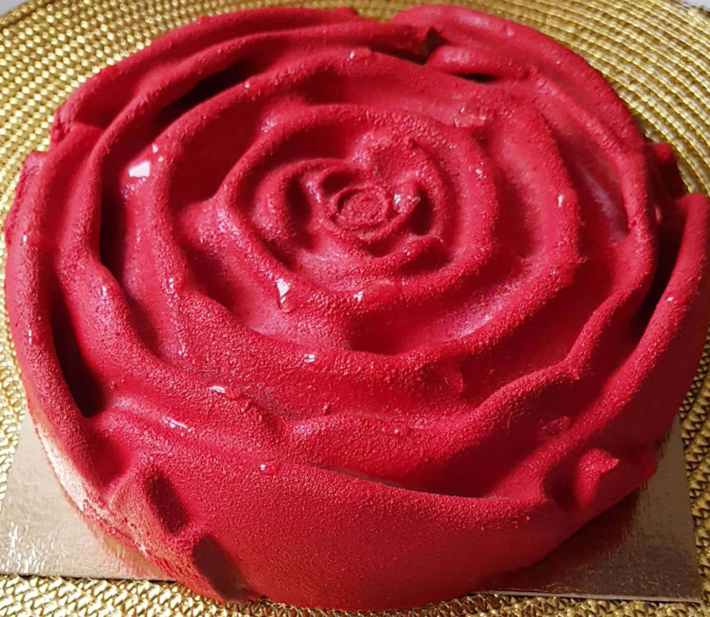 Spray velours pour pâtisserie Matfer choco rouge 400ml