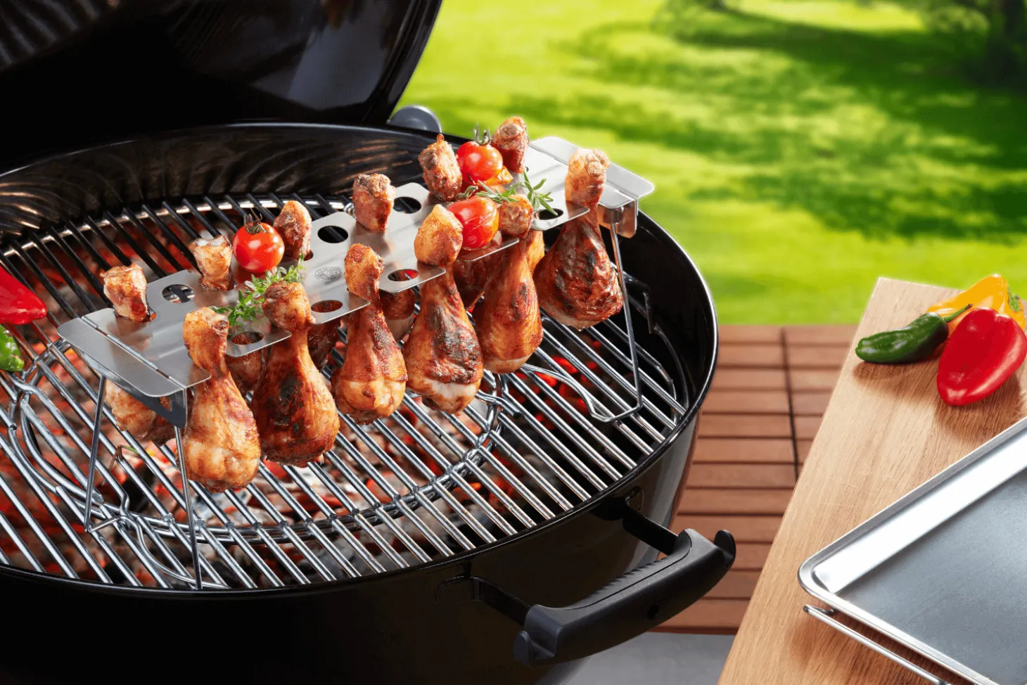 Support pour cuisses de poulet Gefu en acier inox 43,5cm