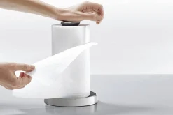 Support pour rouleau d'essuie-tout Joseph Joseph Push&Tear gris