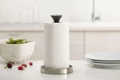Support pour rouleau d'essuie-tout Joseph Joseph Push&Tear gris