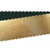 5 Supports pour cakes/ bûches or et noir Scrapcooking - 30 x 10 cm