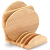 Support universel Continenta en bois d'hévéa pour 6 planches à découper