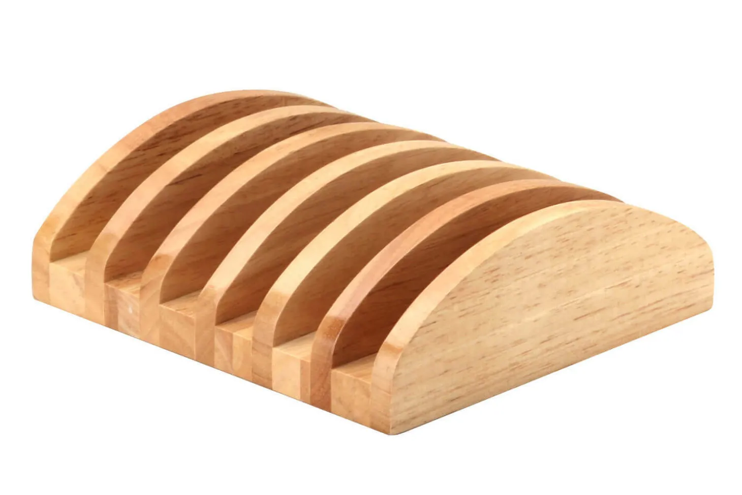 Support universel Continenta en bois d'hévéa pour 6 planches à découper