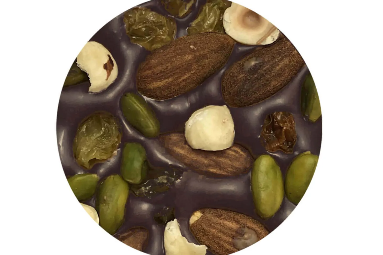 Tablette de chocolat noir Pécou La Charmeuse aux fruits secs - 100g