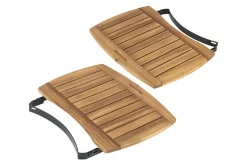 Tablettes latérales en bois d'acacia pour barbecue Big Green Egg Medium