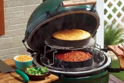 Tablettes latérales en bois d'acacia pour barbecue Big Green Egg MiniMax