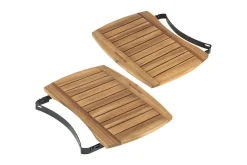 Tablettes latérales en bois d'acacia pour barbecue Big Green Egg MiniMax