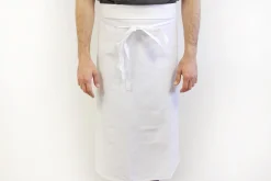 Tablier de chef professionnel 100% coton blanc 102 x 90cm
