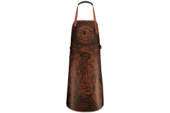 Tablier de cuisine artisanal en cuir Witloft Buccanian Girl édition limitée