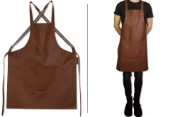 Tablier de cuisine à bretelles DutchDeluxes en cuir